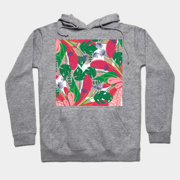 BLOOM PINK Hoodie by MAYRAREINART